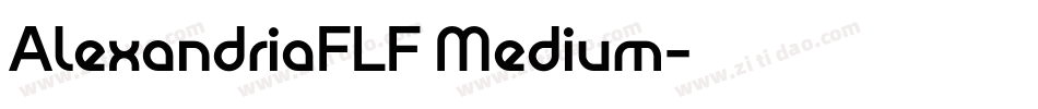 AlexandriaFLF Medium字体转换